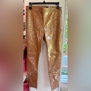 Alice + Olivia Camel Maddox Faux Leather Slim Pants
Size 8 MSRP $195